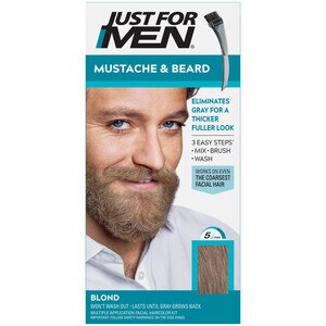 Just For Men Mustache & Beard Coloring, Blond - 1 Oz , CVS