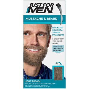 Just For Men Mustache & Beard Coloring, Light Brown , CVS