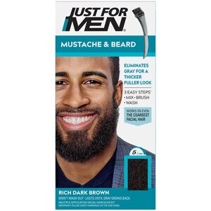 Just For Men Mustache & Beard, Beard Coloring for Gray Hair