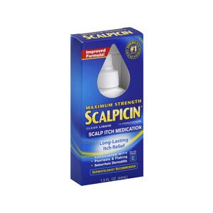Scalpicin - Tratamiento para la picazón del cuero cabelludo, máxima potencia, 1.5 oz