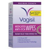 Vagisil Anti-Itch Medicated Wipes, Maximum Strength, thumbnail image 3 of 5