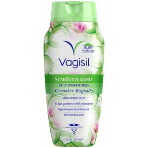  Vagisil Scentsitive Scents Plus Daily Intimate Vaginal Wash, 12 OZ 