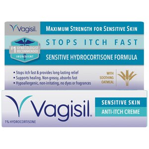 Vagisil Maximum Strength Anti-Itch Vaginal Creme, Sensitive Skin Formula, 1 Oz , CVS