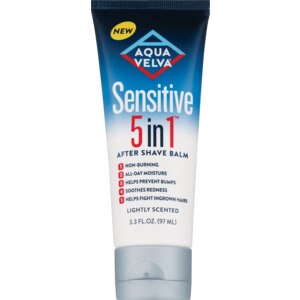 Aqua Velva Aqua Velva Sensitive - Bálsamo para después de afeitar, 5 en 1, 3.3 oz