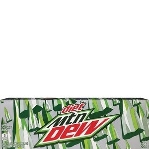 Diet Mountain Dew Zero Calorie Can 12 OZ, 12CT