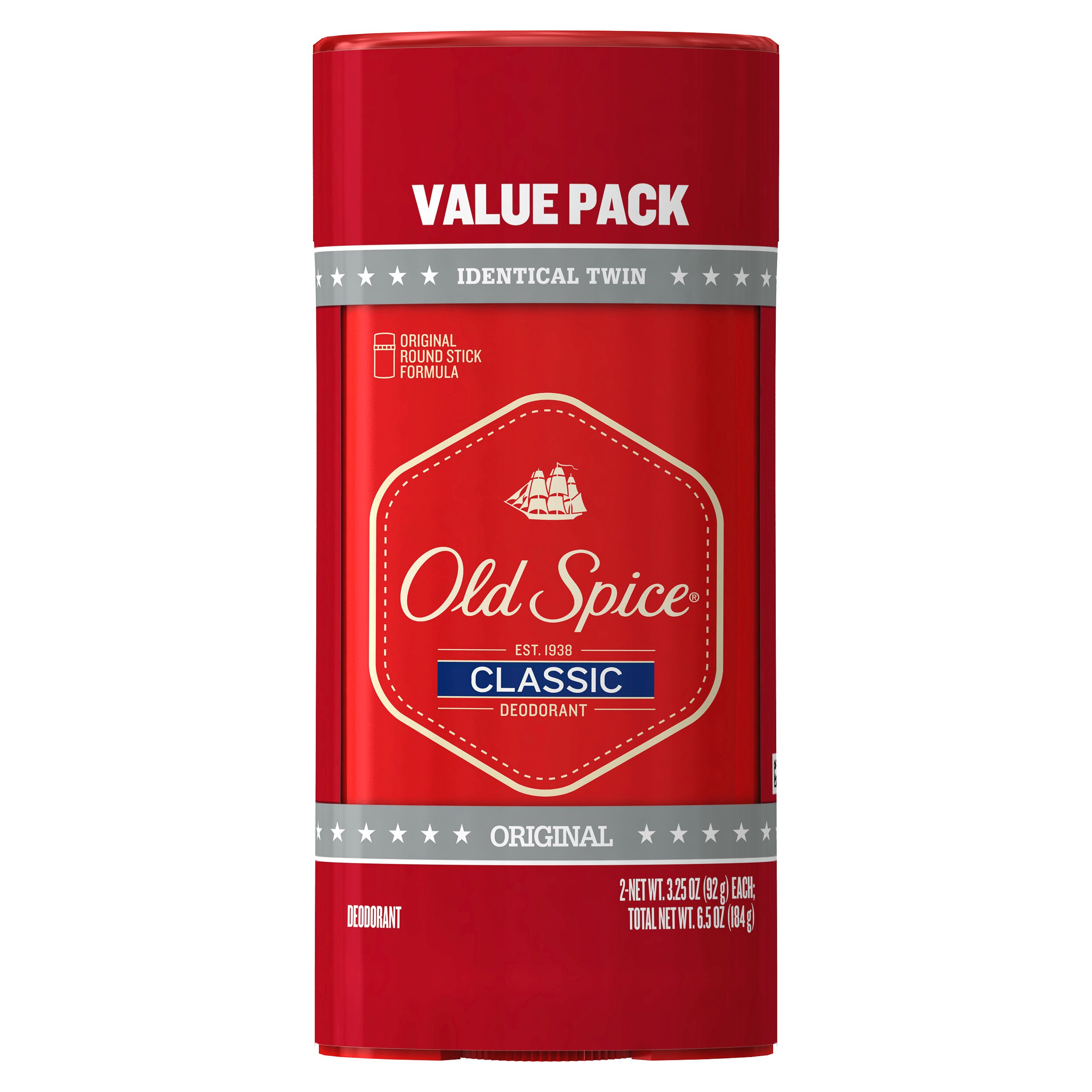 Old Spice Red Collection Classic 24-Hour Deodorant Stick, Original, 3.25 OZ, 2 Pack , CVS