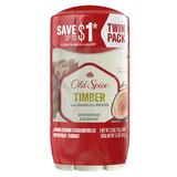 Old Spice All Day Antiperspirant & Deodorant Stick, Timber with Sandalwood, 2.6 OZ, 2 Pack, thumbnail image 1 of 10