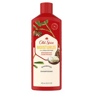 Old Spice Moisturize with Shea Butter, Shampoo for Men, 13.5 OZ