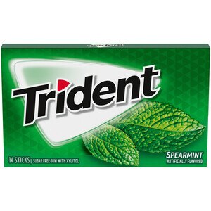 Trident Sugar Free Gum, Spearmint, 14 Ct , CVS
