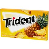 Trident Pineapple Twist Sugar Free Gum, 14 ct, thumbnail image 4 of 9