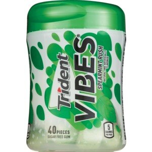 Trident Vibes Sugar Free Gum, Spearmint Rush, 40 Ct , CVS