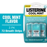 Listerine Pocketpaks Breath Strips, Cool Mint, thumbnail image 1 of 11