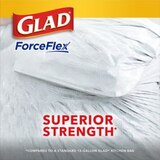 Glad ForceFlex Sustainable Tall Kitchen Trash Bags made with 100% Renewable Energy, 13 Gal Drawstring, 45 ct, thumbnail image 5 of 10