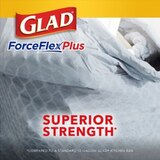 Glad ForceFlex Plus with Clorox Tall Kitchen Trash Bags, Lemon Fresh Bleach scent, 13 Gal Drawstring, 34 ct, thumbnail image 4 of 10