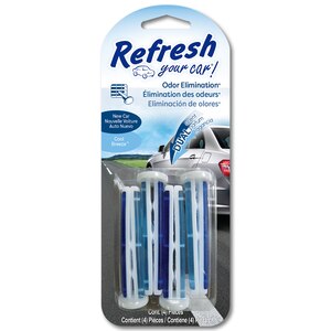 Refresh Your Car! Refresh Your Car Odor Elimination Vent Sticks, New Car Scent, 4 Ct , CVS