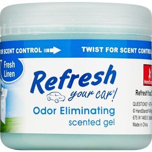 Refresh Your Car! Odor Eliminating Scented Gel Fresh Linen , CVS