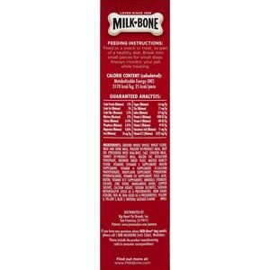 milk bone dog biscuits nutrition facts