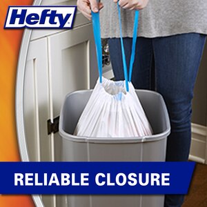 13 Gallon 80 Count Pack of 1 Hefty Citrus Twist Scent Ultra Strong Tall Kitchen Trash Bags 