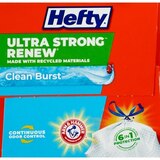 Hefty Renew 13 Gallon Tall Kitchen Drawstring Bags, Scent Free, 40 Bags, thumbnail image 2 of 4