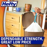 Hefty Strong Drawstring Tall Kitchen Bags 13 Gallon, 45 ct, thumbnail image 4 of 5