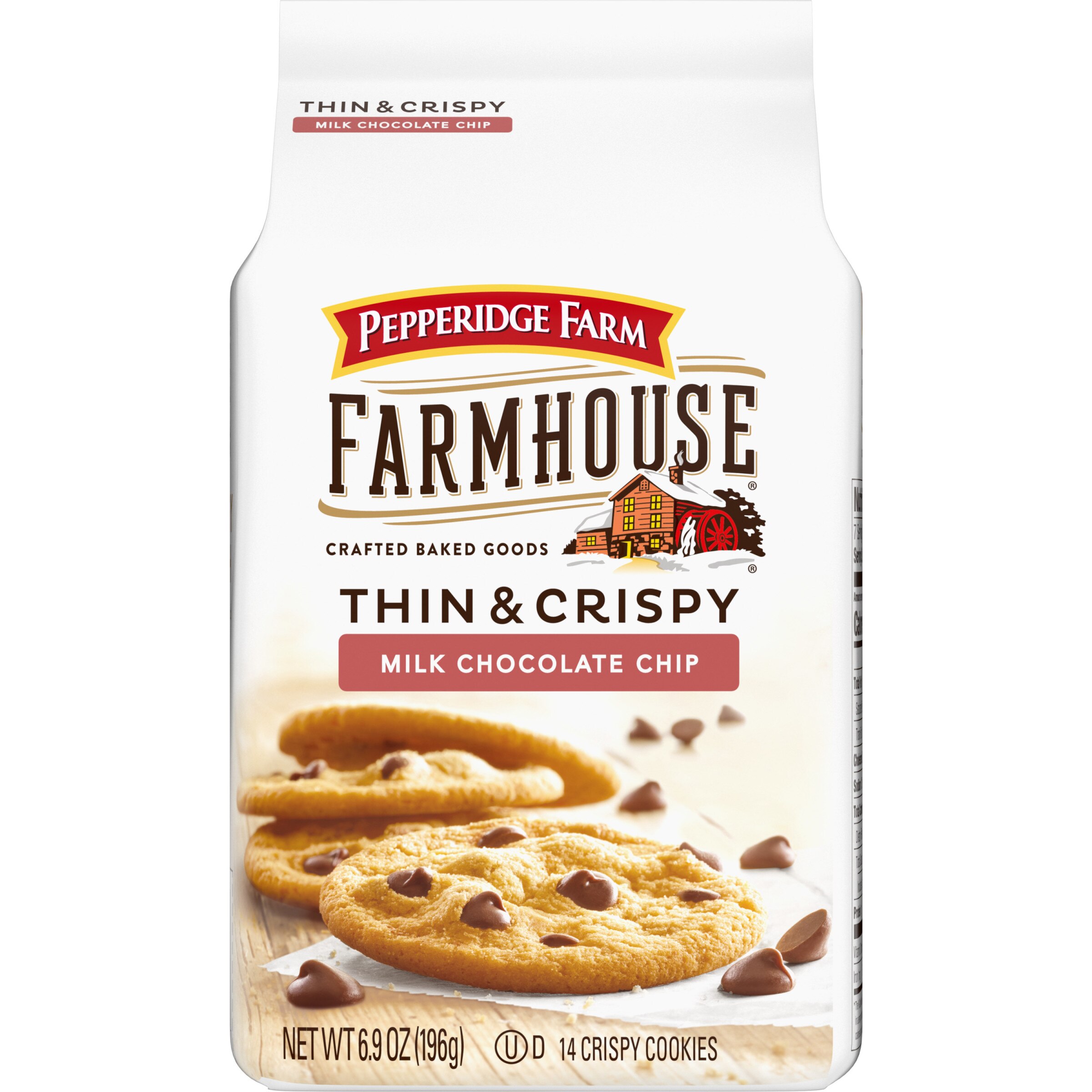 Pepperidge Farm Thin And Crispy Milk Chocolate Chip Cookies, 6.9 Oz , CVS