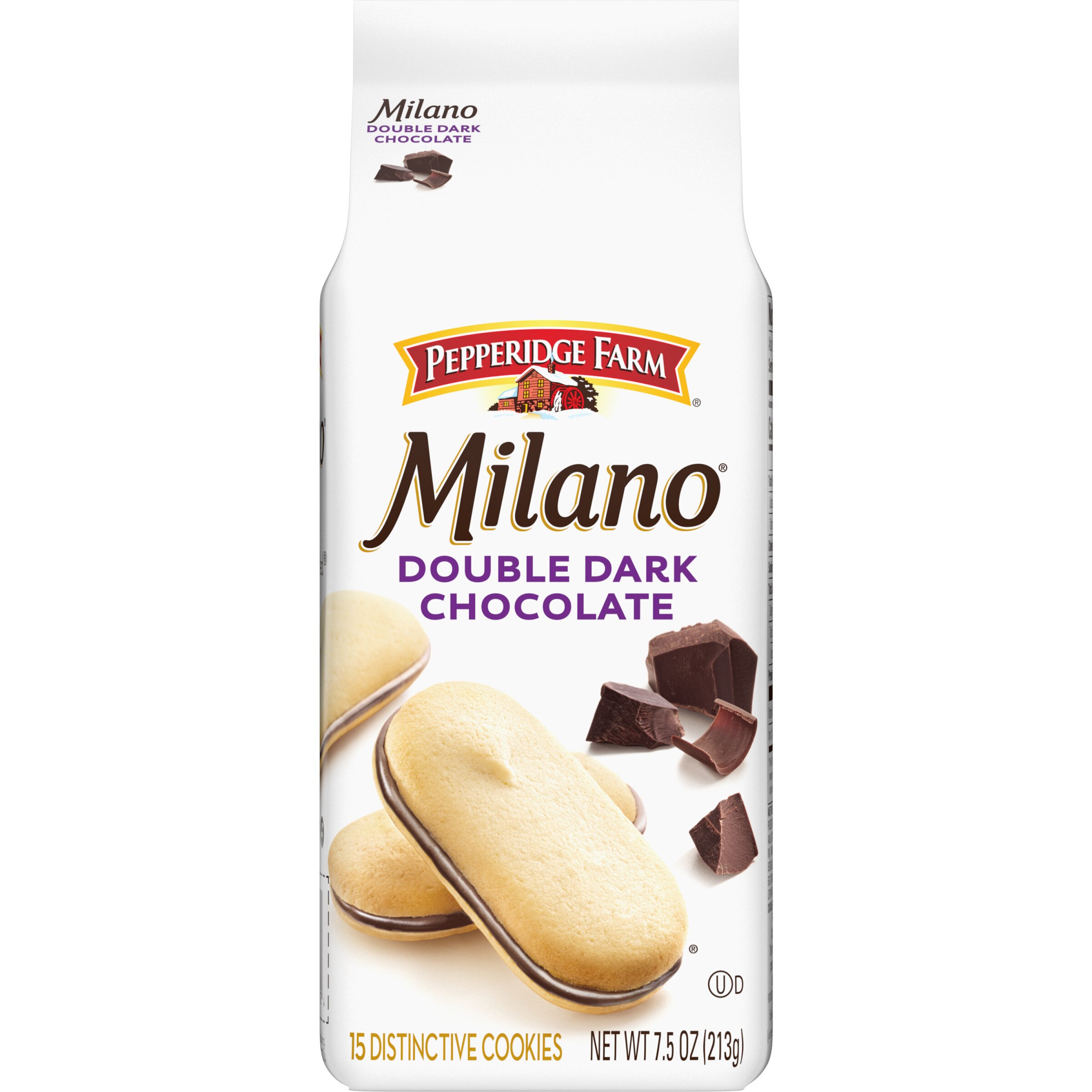 Pepperidge Farm Milano Double Dark Chocolate Cookies, 7.5 Oz