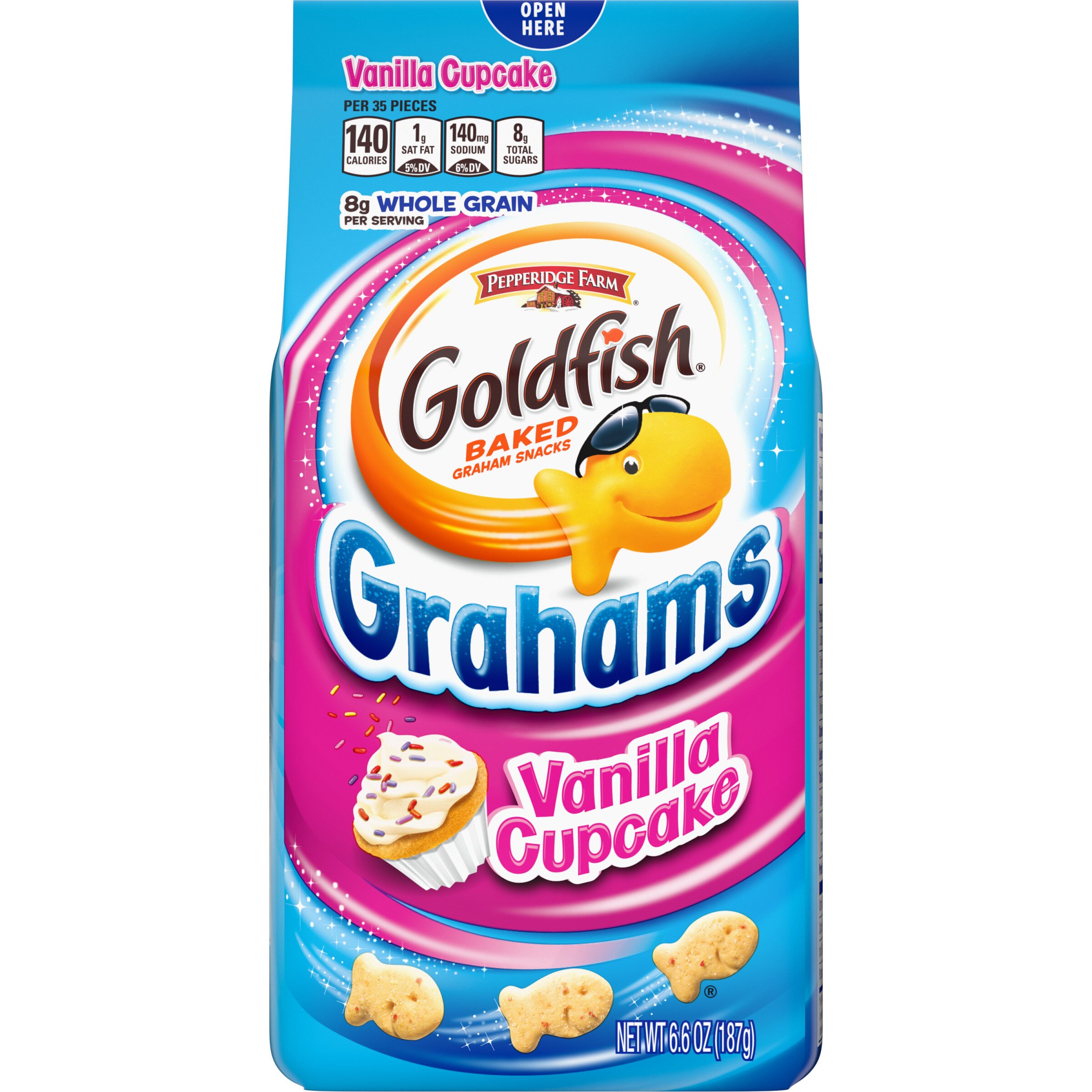 Pepperidge Farm Goldfish Grahams Vanilla Cupcake Grahams, 6.6 oz
