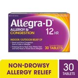 Allegra-D 12HR Allergy Relief & Decongestant Extended Release Tablets, Non-Drowsy, thumbnail image 1 of 7