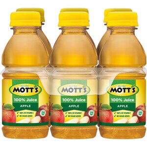 Mott's 100% Apple Juice, 6 ct, 8 oz