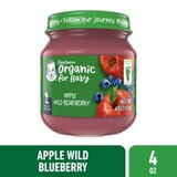 Gerber Organic 2nd Foods Apple Wild Blueberry, thumbnail image 4 of 10