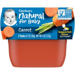 Gerber Carrot Baby Food 2 Oz, 2 Ct - 4 Oz , CVS