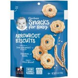 Gerber Snacks for Baby Arrowroot Biscuits, 5.5 OZ, thumbnail image 1 of 9