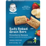 Gerber Soft Baked Grain Strawberry Banana Bars, 8 CT, thumbnail image 1 of 7