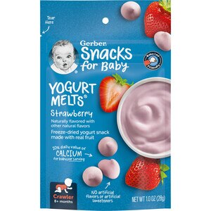 Gerber Yogurt Melts - Refrigerios masticables, Strawberry