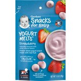 Gerber Snacks for Baby Yogurt Melts, Strawberry, 1 oz Bag, thumbnail image 1 of 7