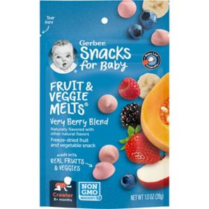  Gerber Fruit & Veggie Melts, Crawler, Very Berry Blend, 1.0 OZ 