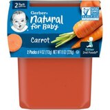 (Pack of 2) Gerber 2nd Foods Carrots Baby Food, 4 oz Tubs, thumbnail image 1 of 9