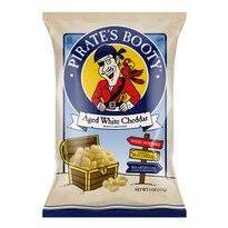 Pirate's Booty Baked Rice and Corn Puffs, Aged White Cheddar, 4 oz