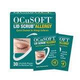 OCuSOFT Lid Scrub Allergy Eyelid Cleanser, 30 ct, thumbnail image 1 of 7