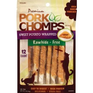 Pork Chomps Mini Twistz Sweet Potato Wrapped Dog Treats, 12 Ct , CVS