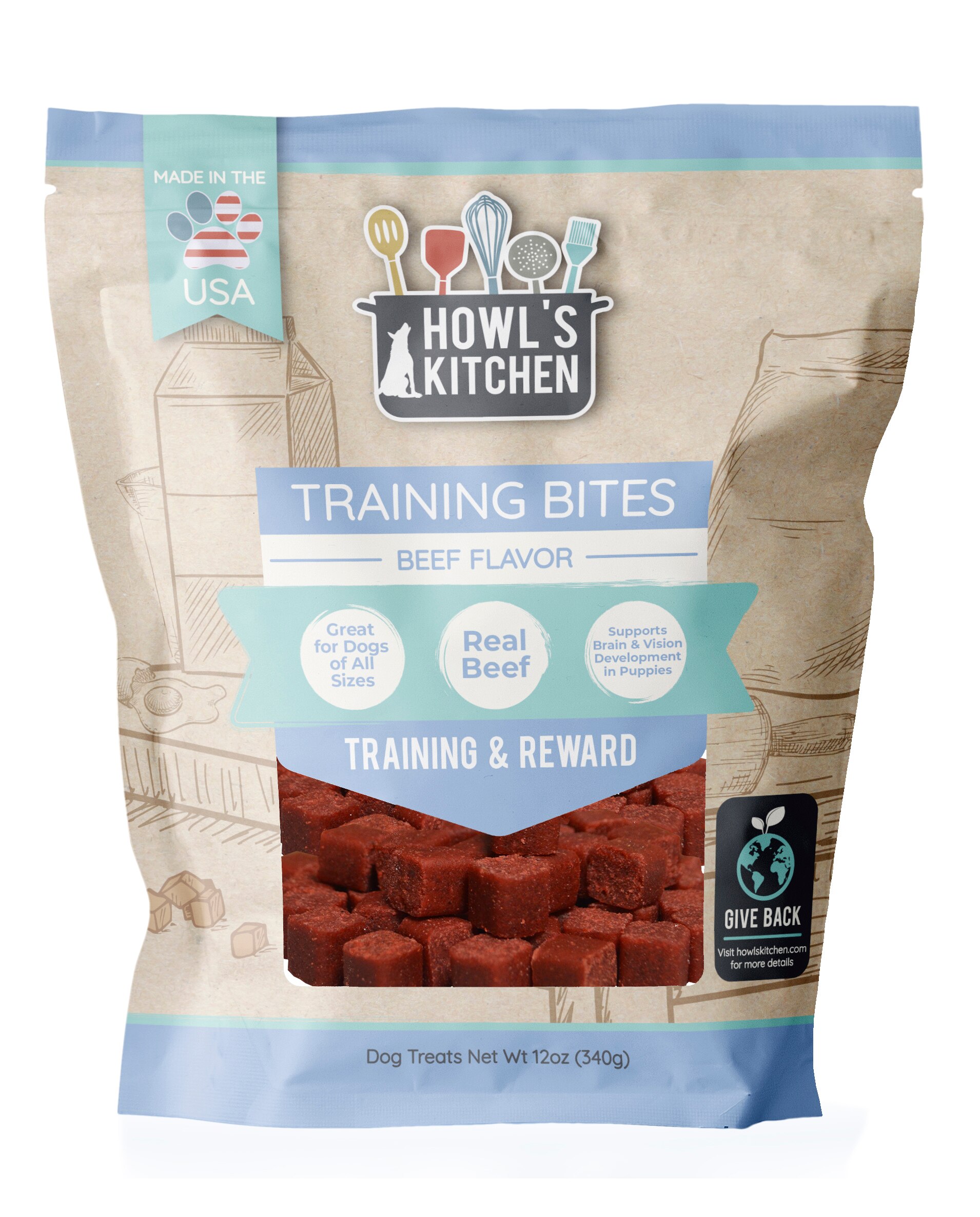 Howl's Kitchen Beefy Training Bites, 12 Oz , CVS