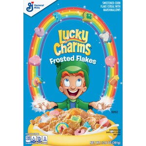 Lucky Charms Frosted Flakes Cereal, 13.3 OZ
