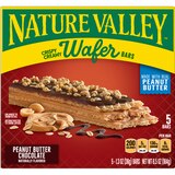 Nature Valley Peanut Butter Chocolate Crispy Creamy Wafer Bars, 5 ct, thumbnail image 2 of 3