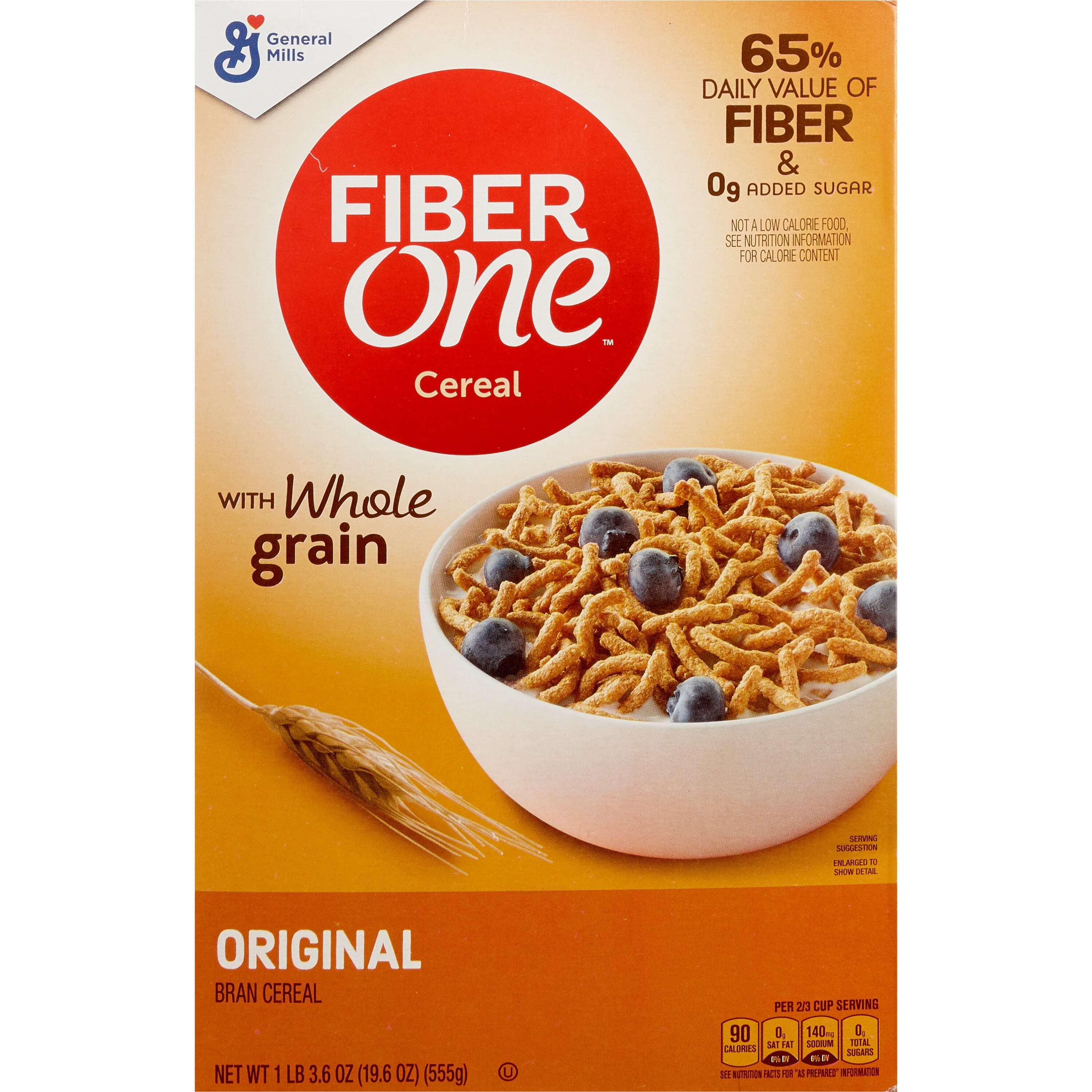 Fiber One Original Bran Cereal, 19.6 oz