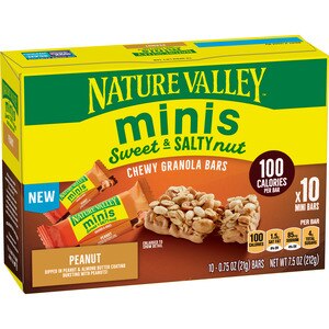 Nature Valley Sweet and Salty Mini Peanut Granola Bars, 10 ct