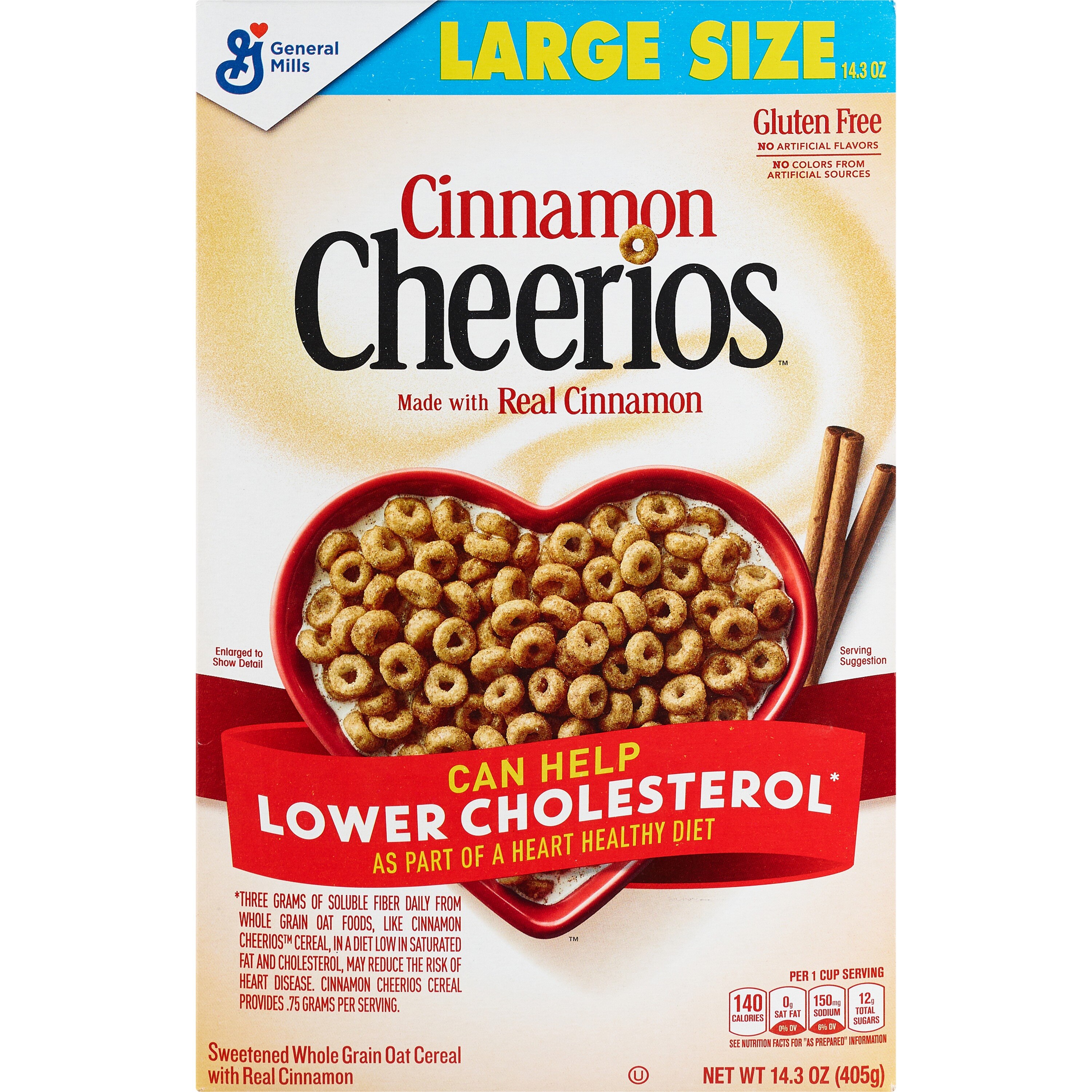 Cinnamon Cheerios Cereal, 14.3 Oz , CVS