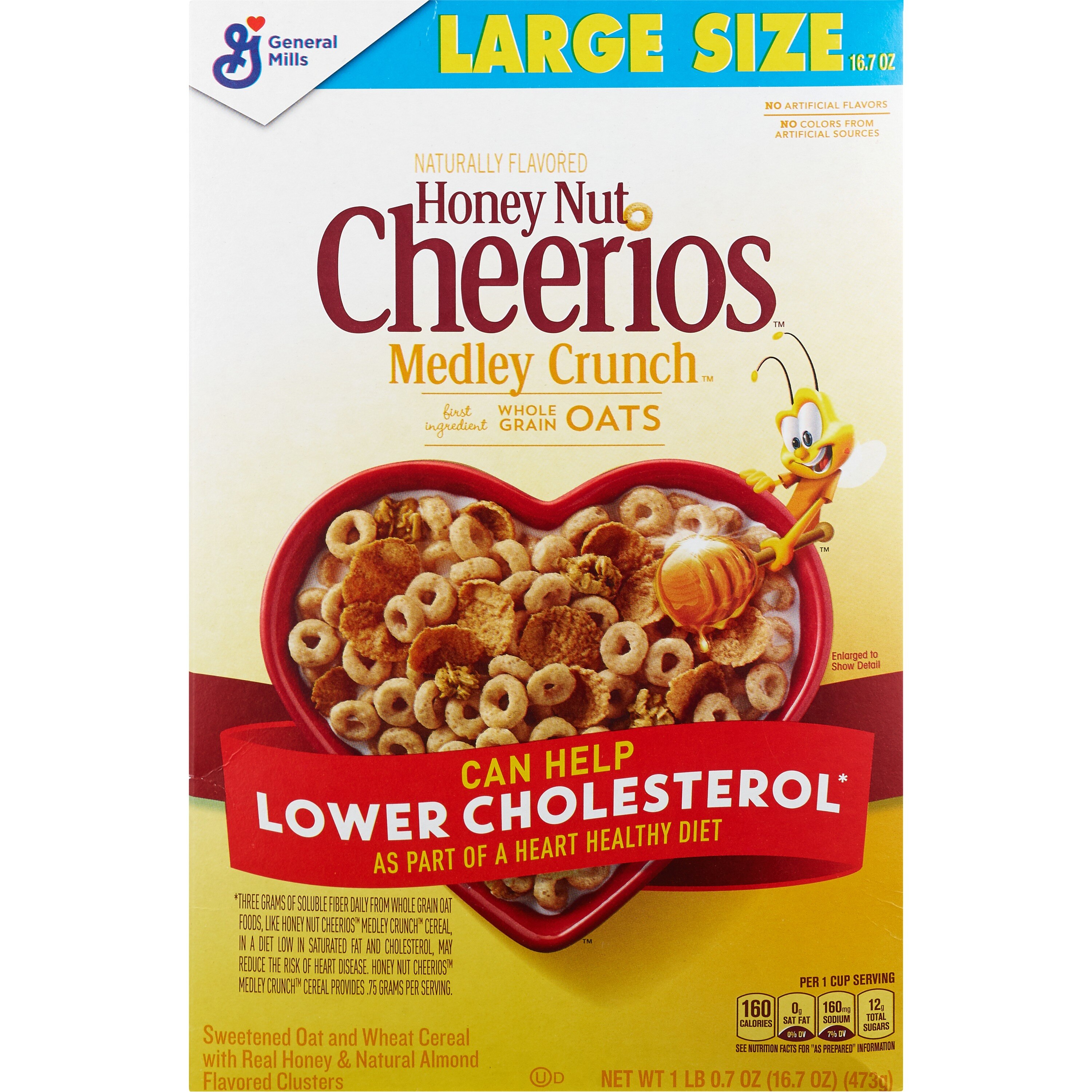 Honey Nut Cheerios Medley Crunch Cereal, 16.7 oz Ingredients - CVS