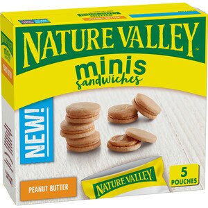 Nature Valley Minis Peanut Butter Sandwiches, 5 Ct - 1 Oz , CVS