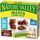 Nature Valley Minis Chocolate Peanut Butter Sandwiches, 5 ct, thumbnail image 3 of 3
