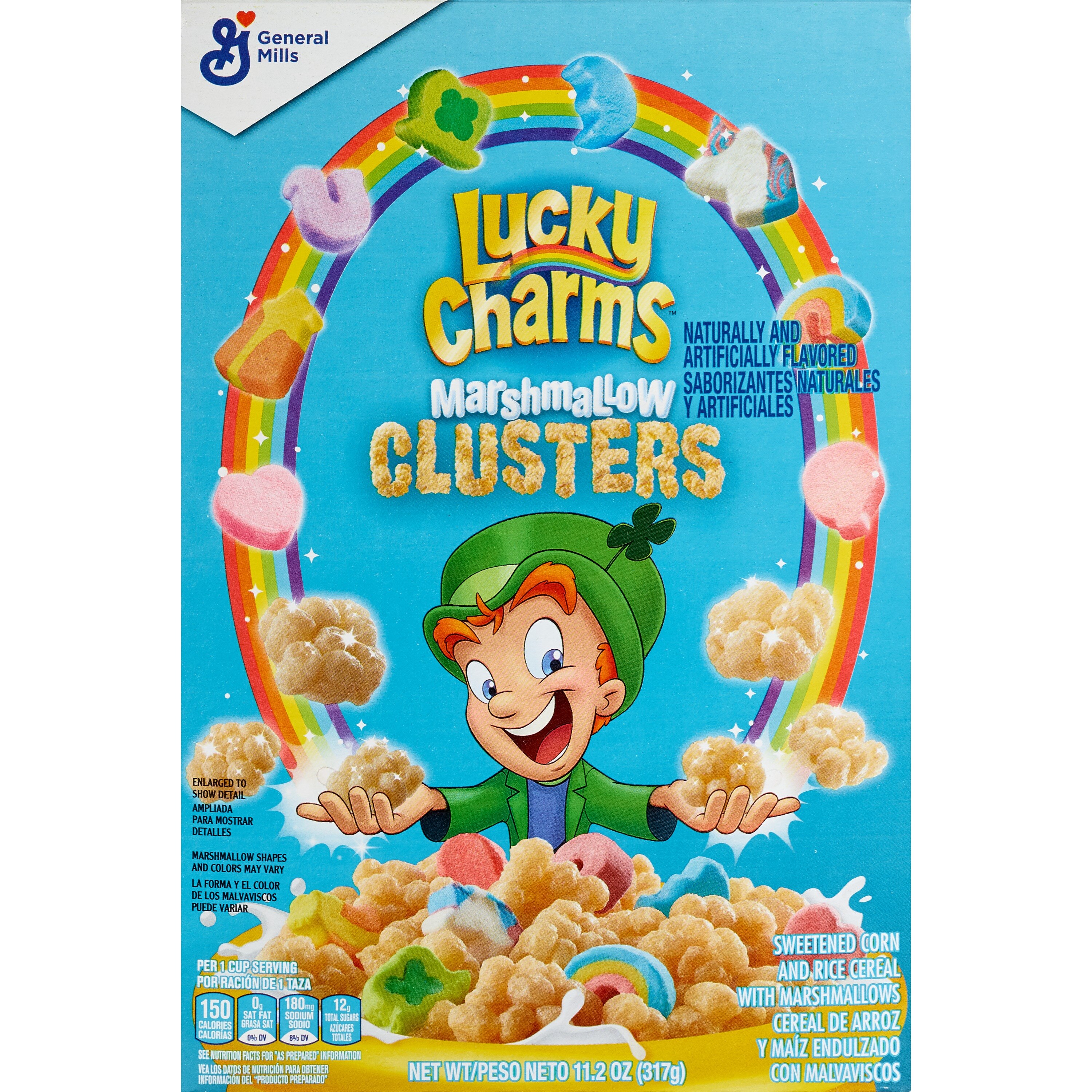 Lucky Charms Marshmallow Clusters Breakfast Cereal, 11.2 oz